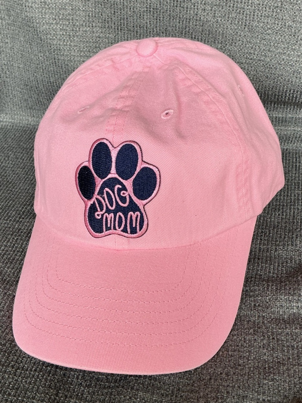 Pink "Dog Mom" Paw Baseball Cap (NWOT)